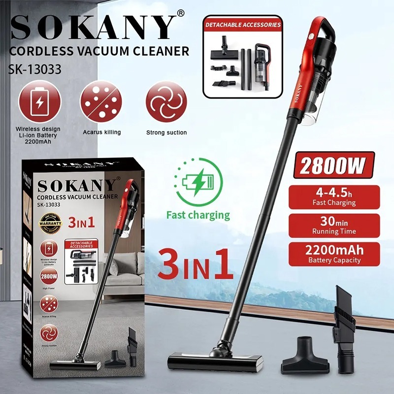 Sokany Cordless Vacuum Cleaner Sk-13033 - Image 4